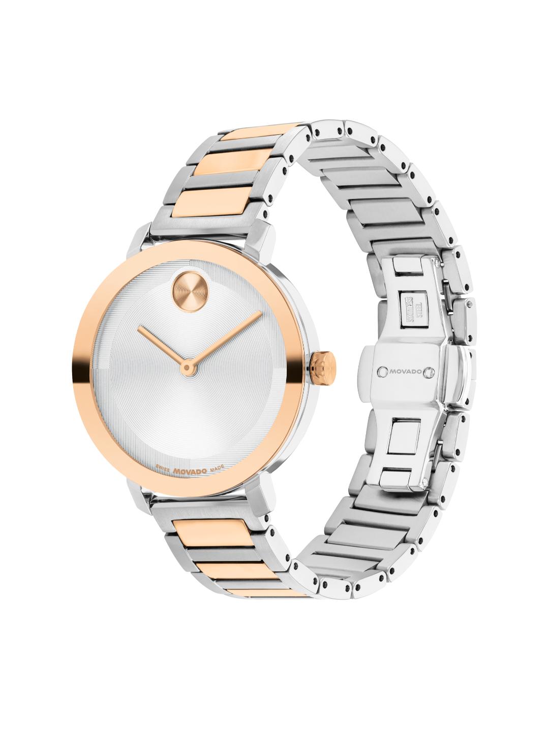 Movado Bold 34 mm Silver Dial Women Analog Watch 3601141