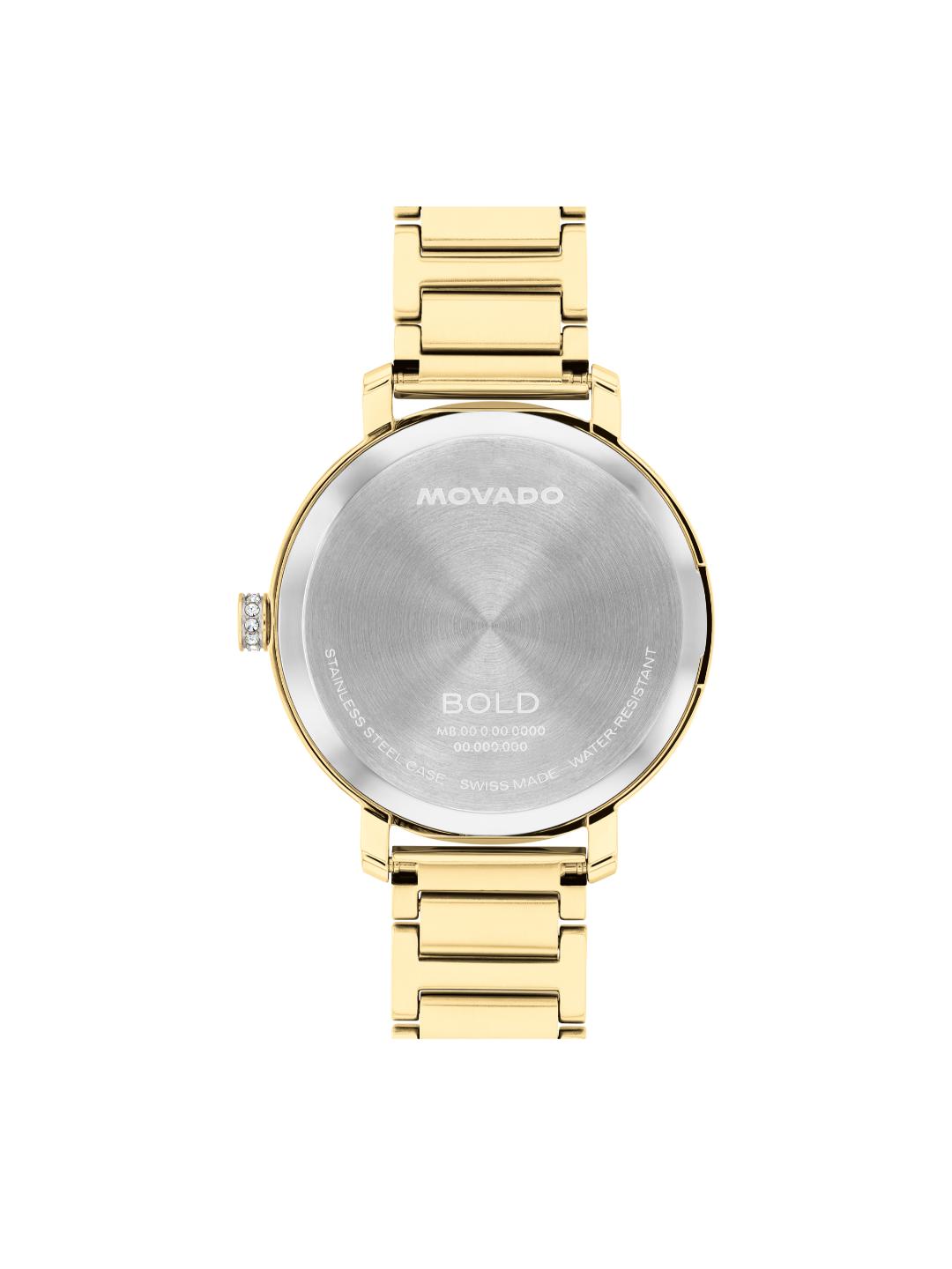 Movado Bold 34 mm Light Gold Dial Women Analog Watch 3601225