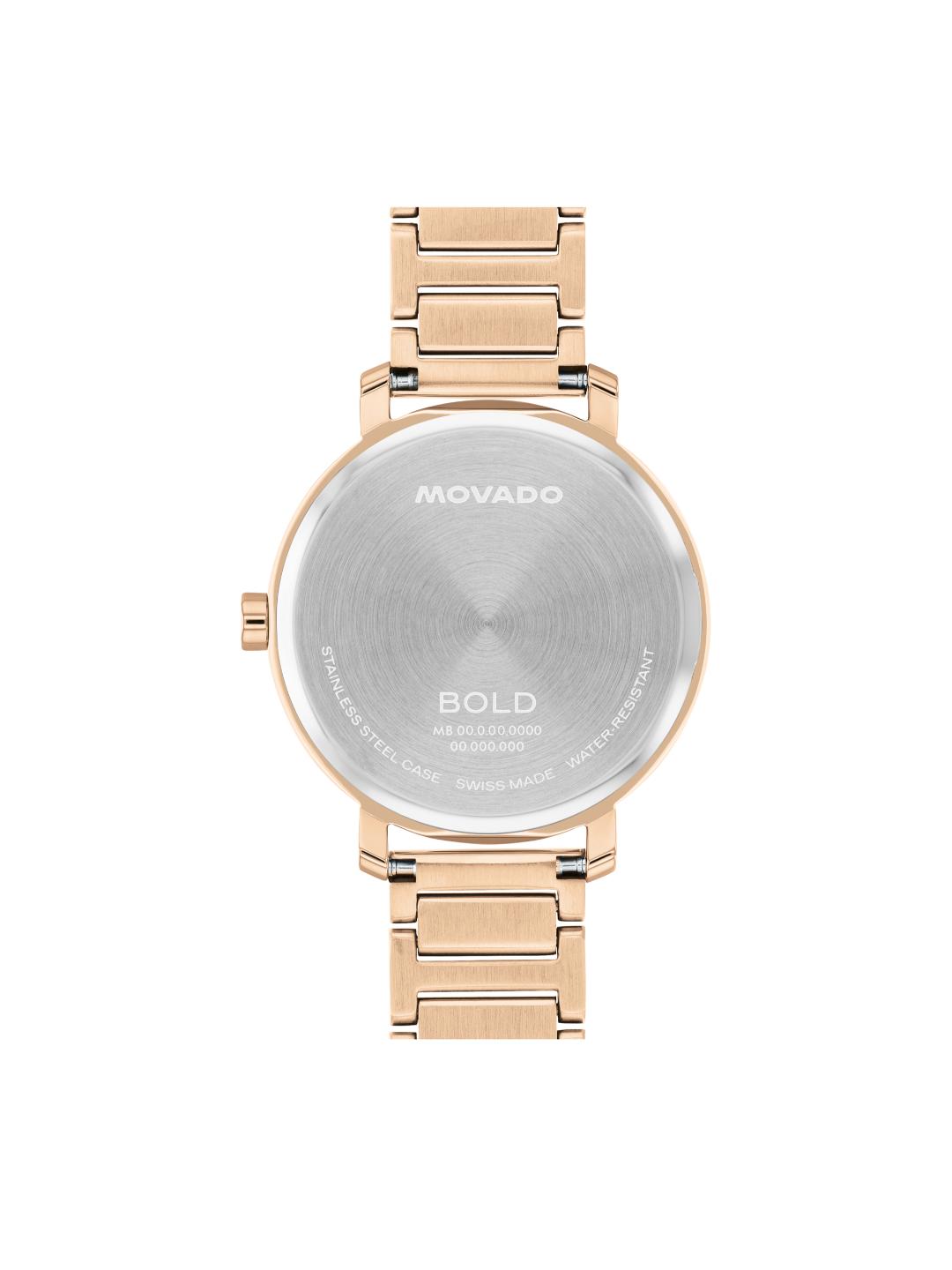 Movado Bold 34 mm Light Rose Gold Dial Women Analog Watch 3601266