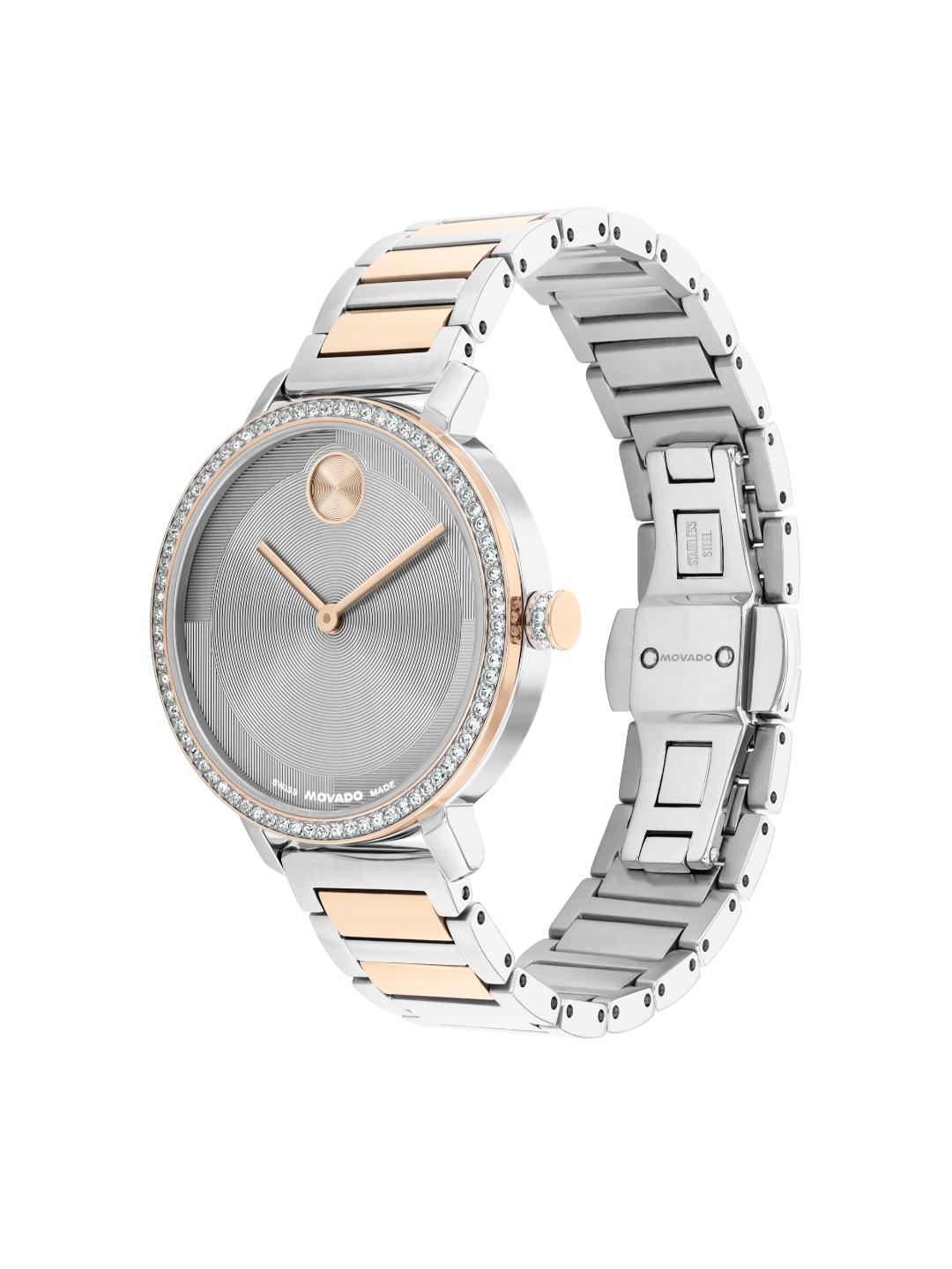 Movado Bold 34 mm Grey Dial Women Analog Watch 3601283