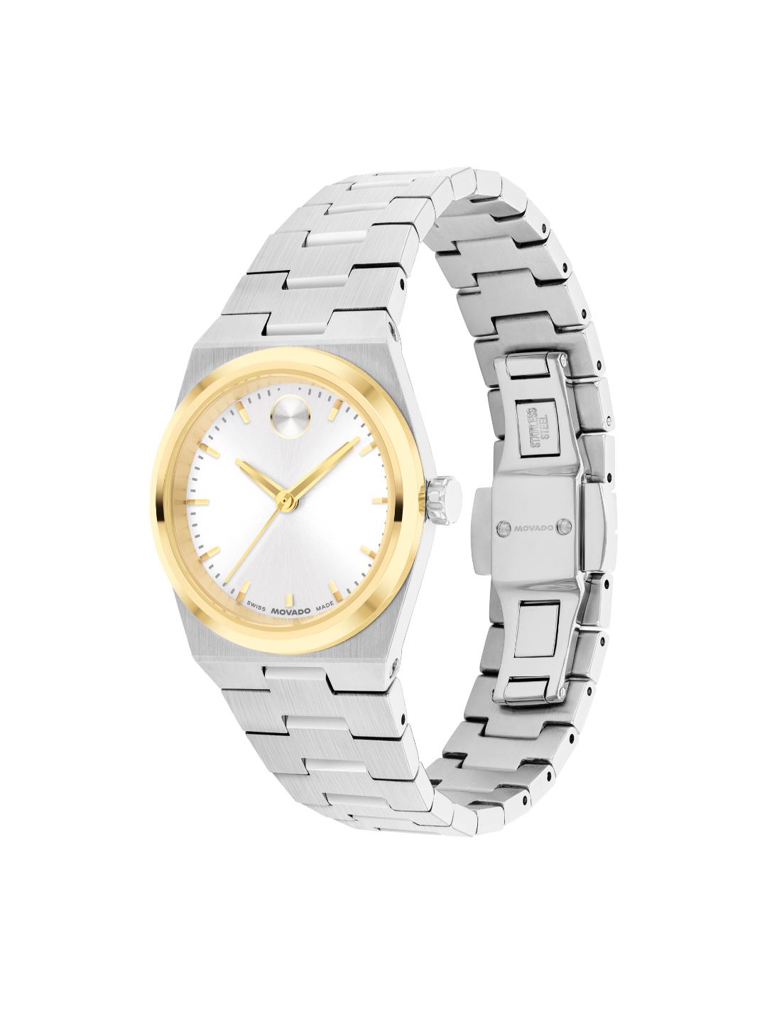 Movado Bold 28 mm White Dial Women Analog Watch 3601291