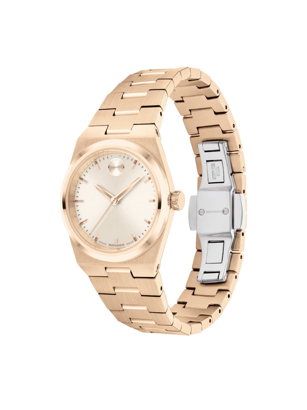 Movado Bold 28 mm Champagne Dial Women Analog Watch 3601293