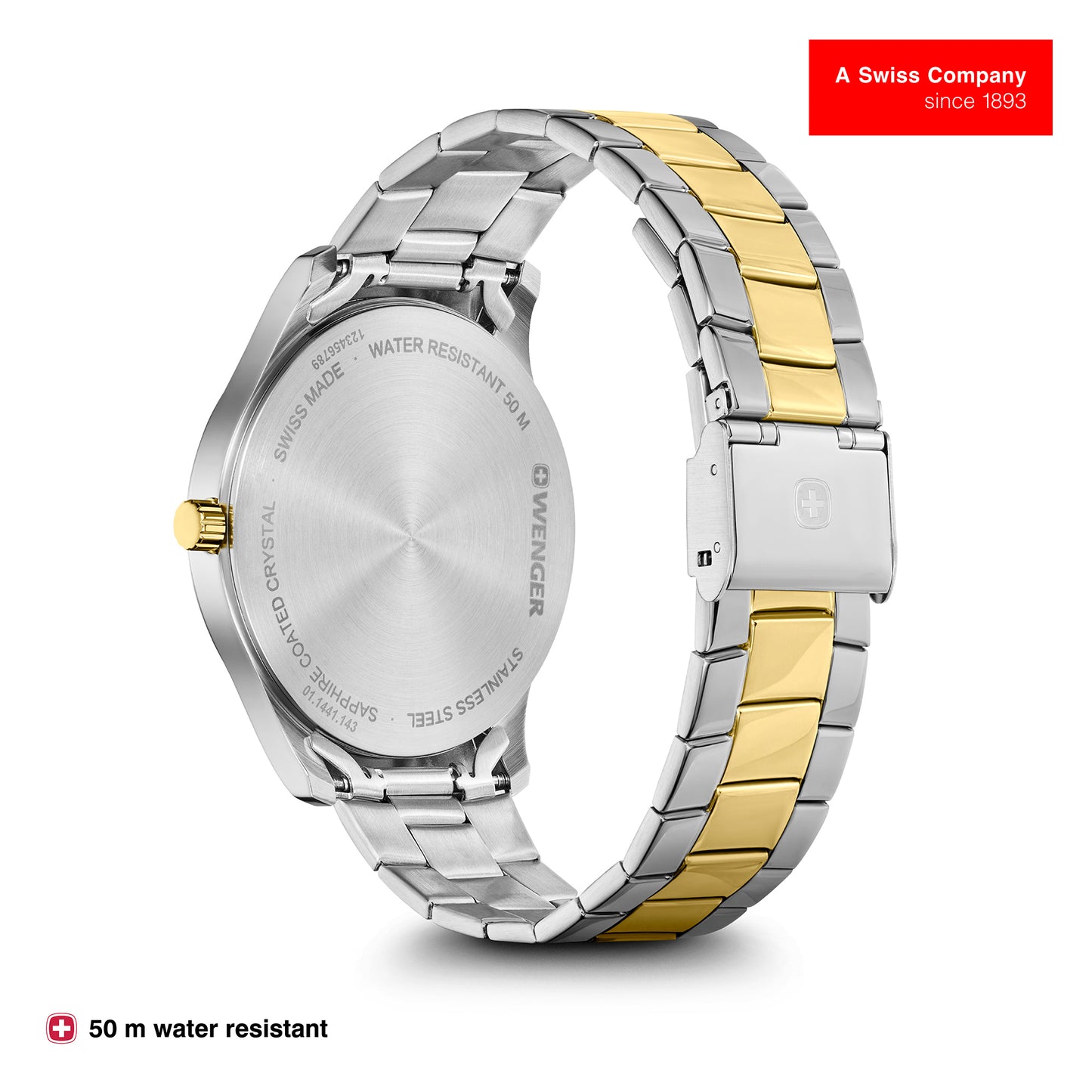 Wenger City Classic 42mm Silver Dial Men Analog Watch 01.1441.143