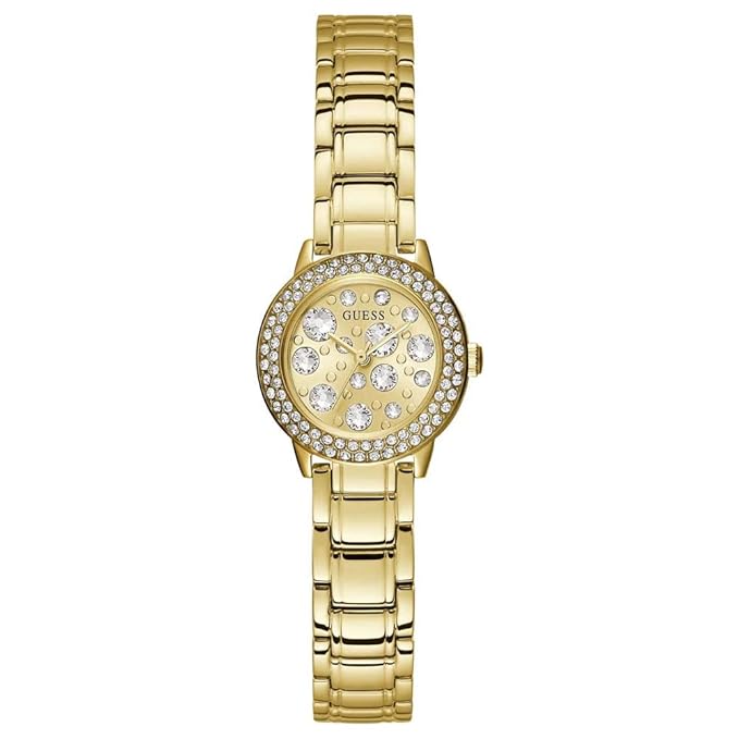Guess GD Gem 25 mm Gold Dial Women Analog Watch GW0028L2