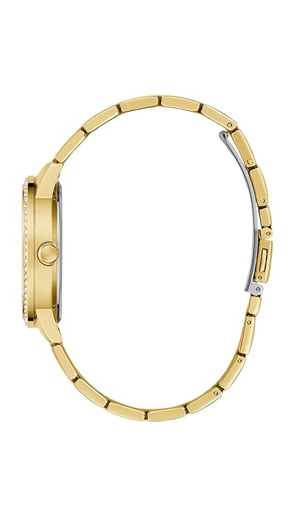 Guess Petal Round 36mm Champagne Dial Analog Women Watch - GW0747L2