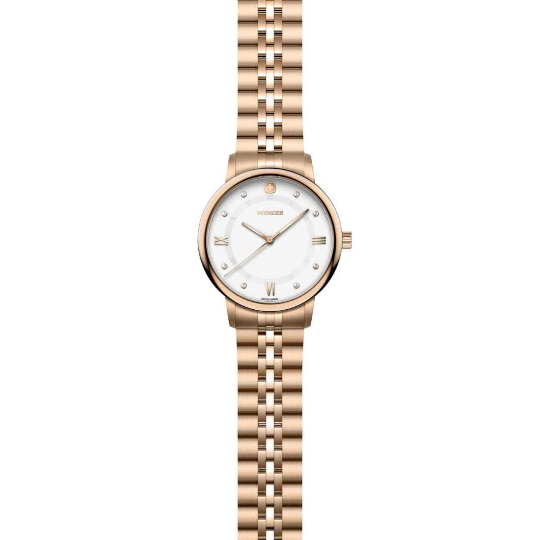 Wenger Urban Donnissima Swiss Made 35 mm White Dial Women Watch 60.1721.119