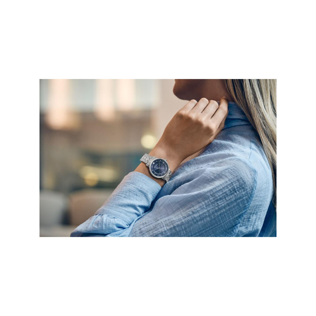 Wenger Urban Donnissima Swiss Made 35 mm Blue Dial Women Watch 60.1721.120