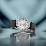 Wenger City Classic 42mm Silver Dial Men Analog Watch 01.1441.139