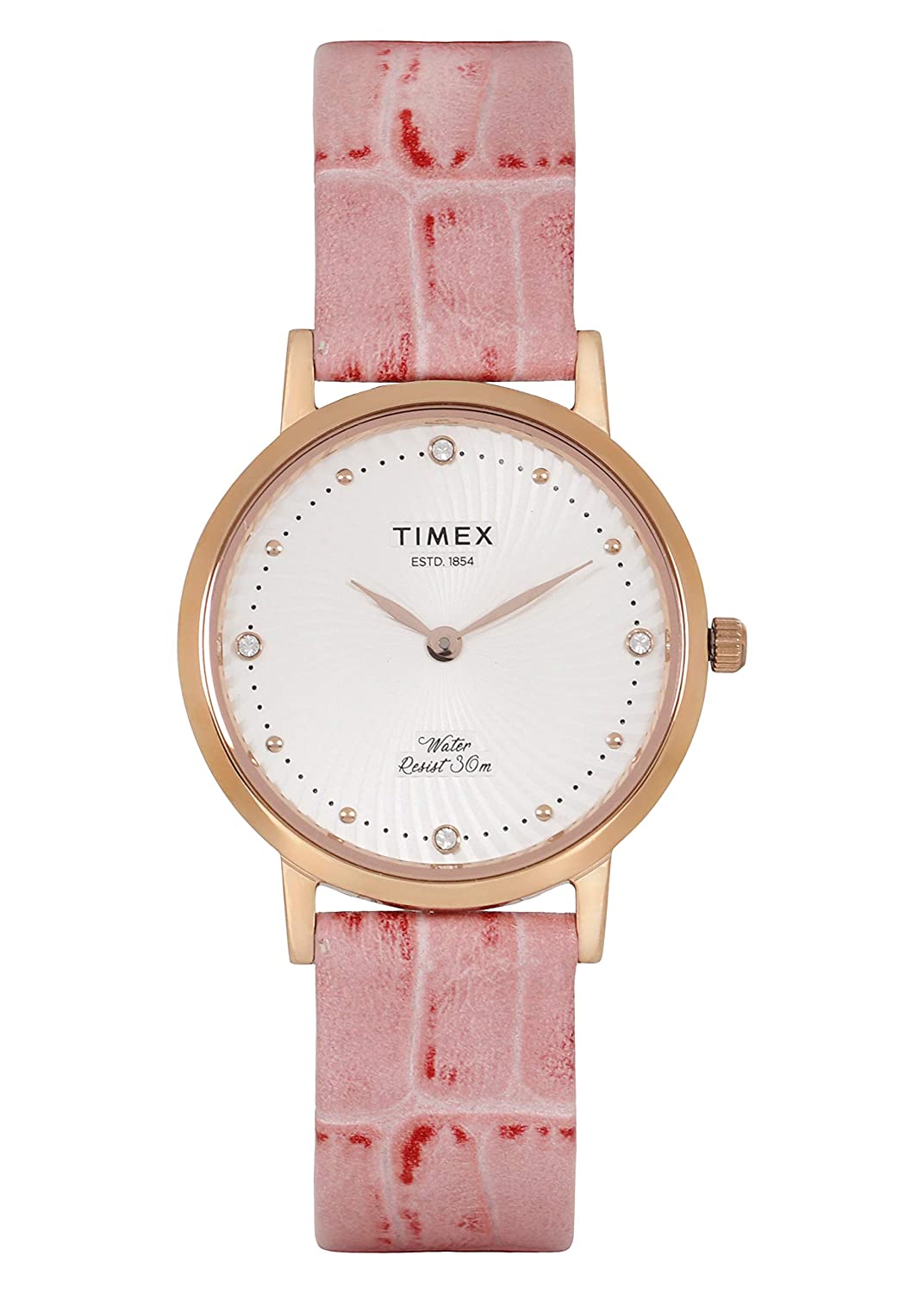 Timex 33 mm Silver Dial Women Analog Watch TWEL12703