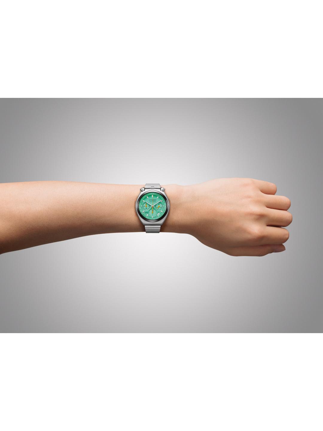 Citizen Quartz Men 38 mm Green Dial Watch AN3660-73X