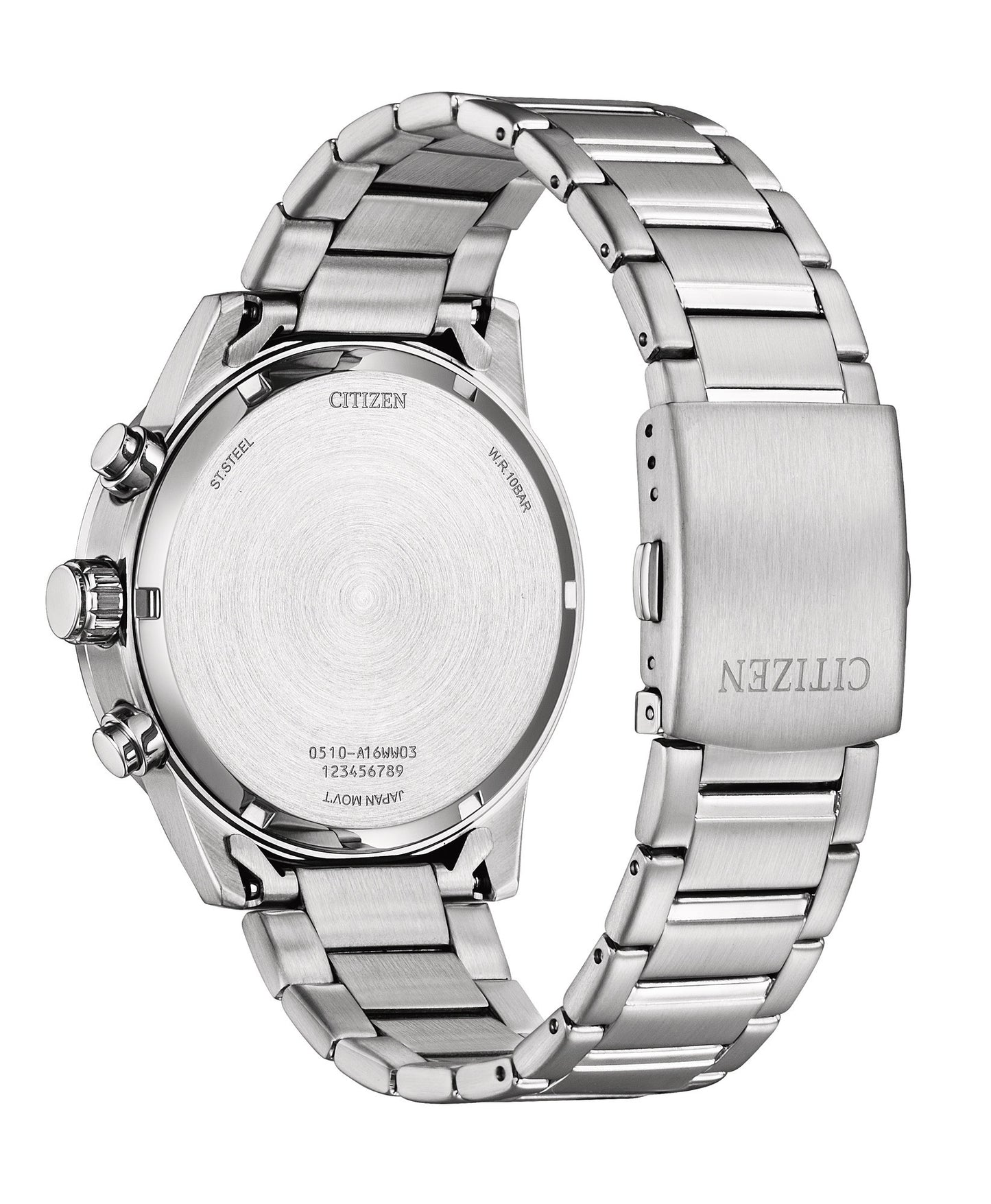 Citizen Quartz Chronograph 44 mm Black Dial Men Watch AN3681-57E