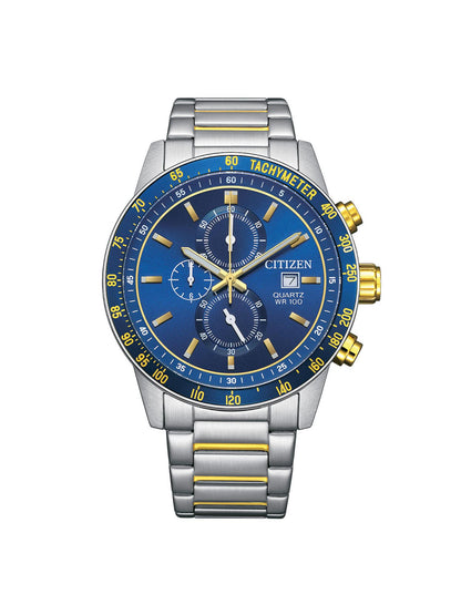 Citizen Non Eco Drive 44 mm Size Blue Dial Men Chronograph Watch - AN3684-59L