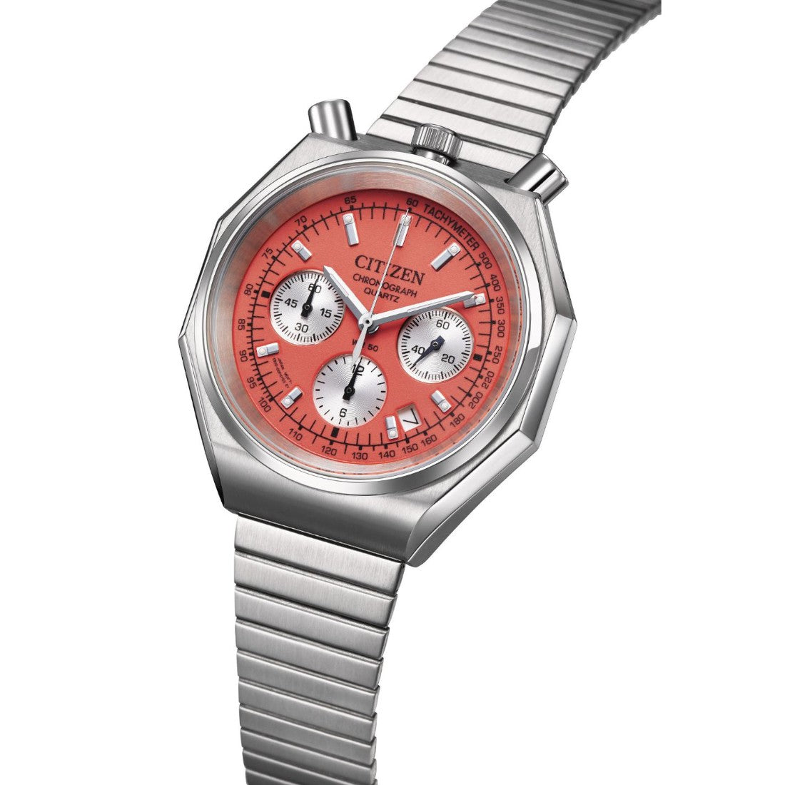 Citizen Bullhead 38 mm Pink Dial Quartz Men Watch AN3700-89Z