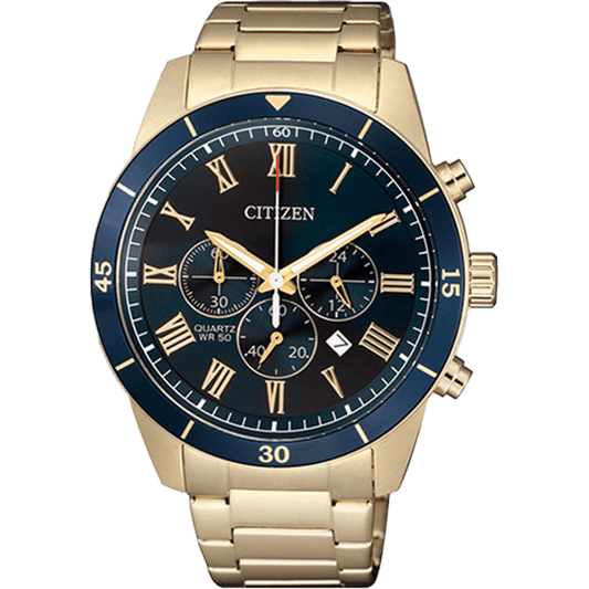 Citizen Quartz Chronograph 44 mm Blue Dial Men Watch- AN8169-58L