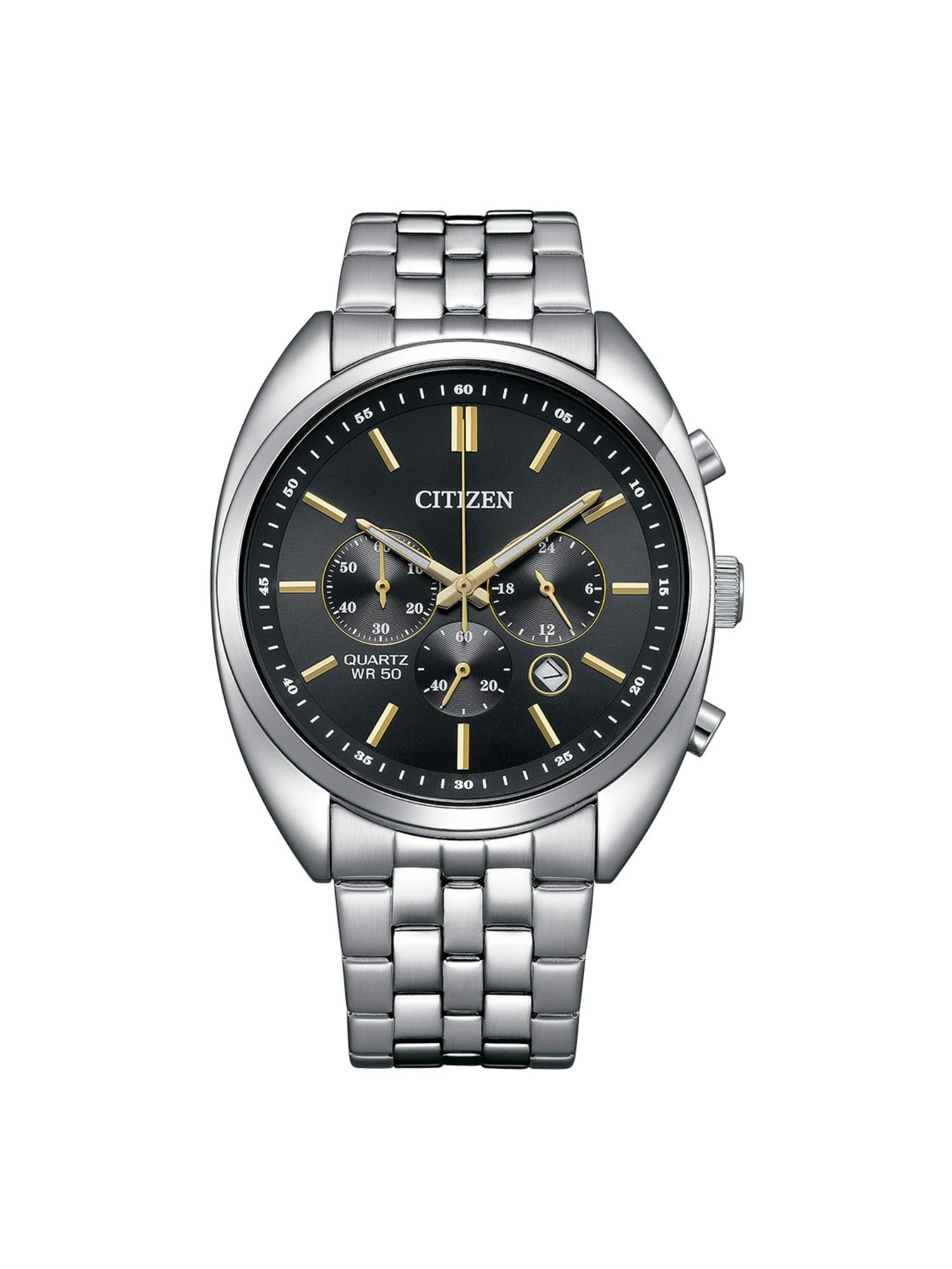 Citizen Non Eco Drive 42 mm Size Black Dial Men Chronograph Watch - AN8210-56E