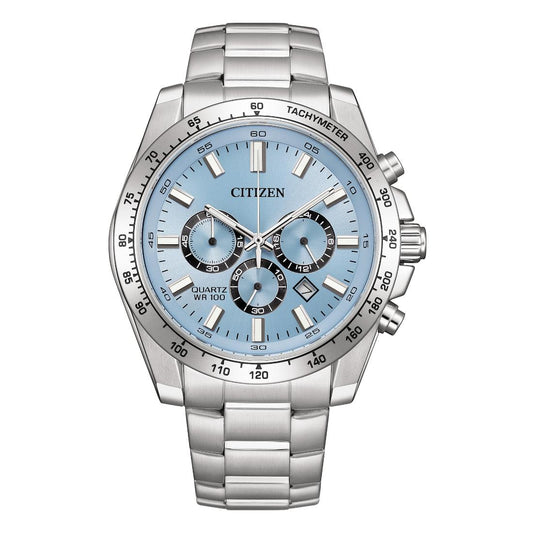 Citizen Blue Dial 46.4 mm Quartz Chronograph Men Watch- AN8230-59L