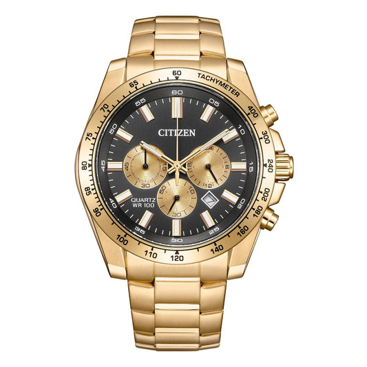 Citizen Black Dial 46.4 mm Quartz Chronograph Men Watch- AN8233-51E