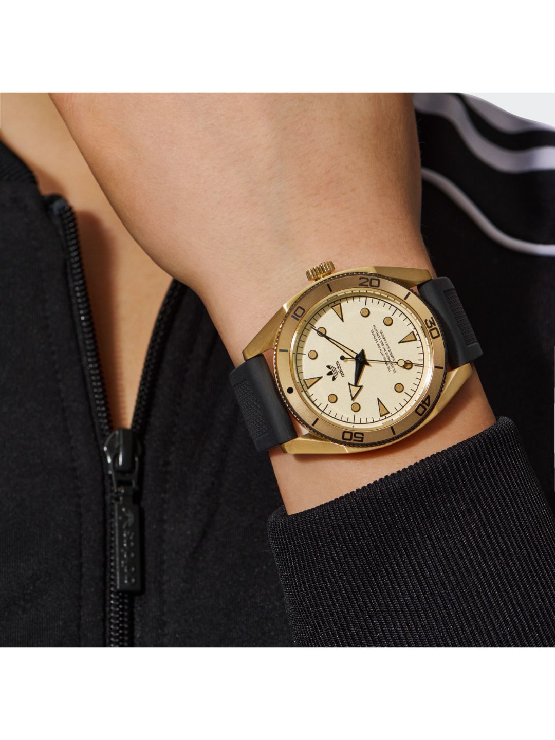 Adidas Originals Gold Dial Unisex Watch - AOFH22002