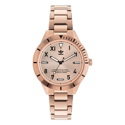 Adidas Originals Edition Three Unisex Rose Gold-Tone 36 mm Dial Analog Watch - AOFH22063