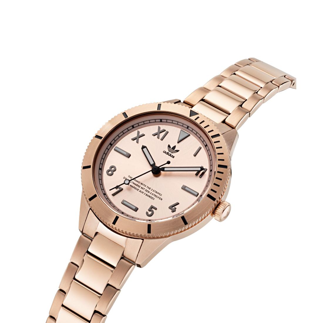 Adidas Originals Edition Three Unisex Rose Gold-Tone 36 mm Dial Analog Watch - AOFH22063