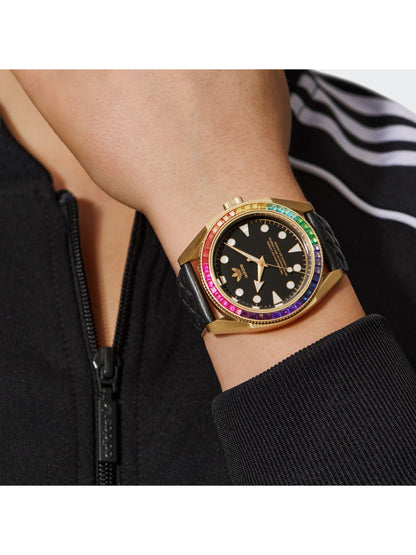 Adidas Originals Black Dial Unisex Watch - AOFH23002