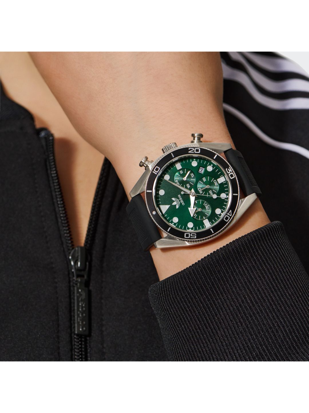 Adidas Originals Green Dial Unisex Watch AOFH23005