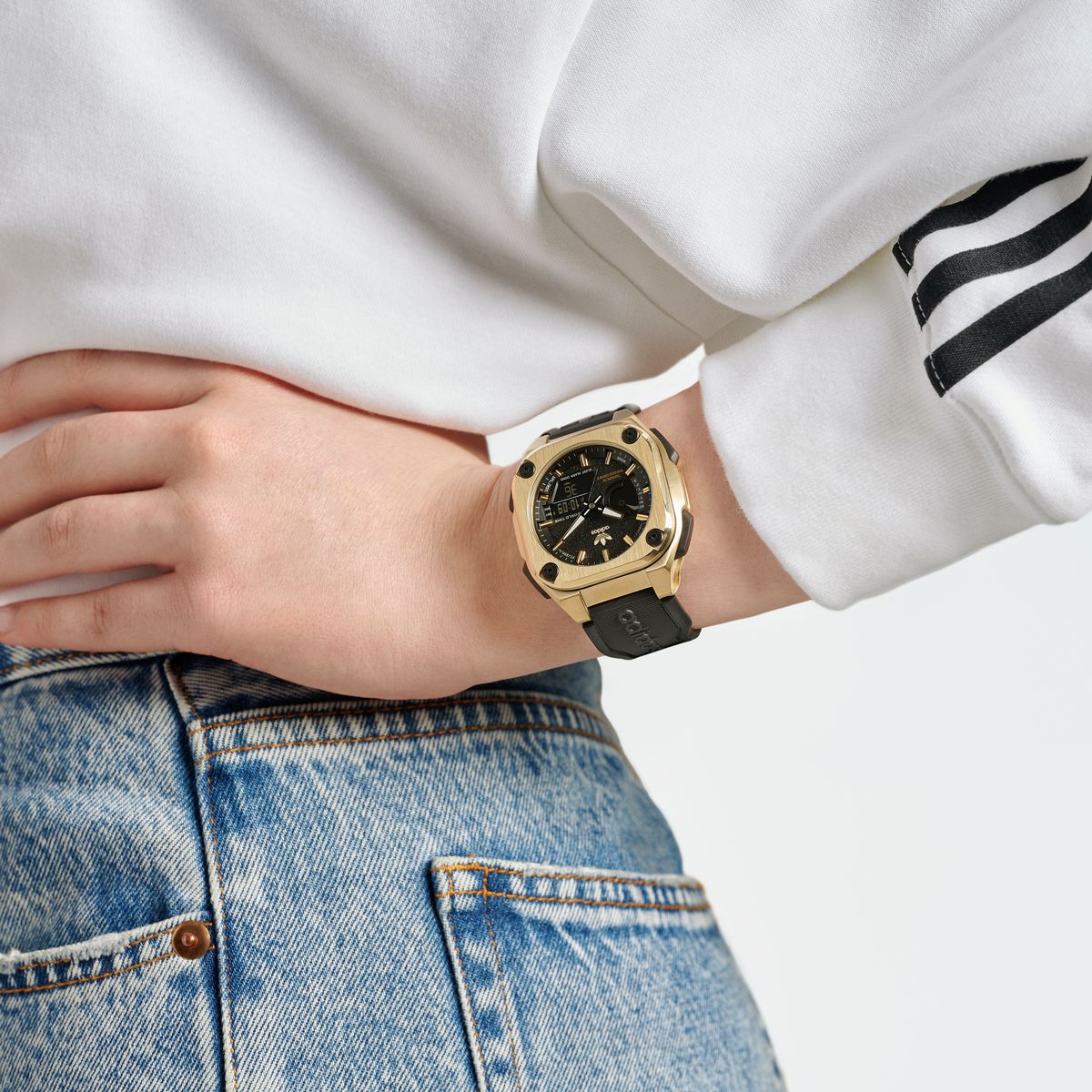 Adidas Originals Black Dial Unisex Ani Digi Watch AOFH23501
