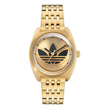 Adidas Originals Gold Tone Dial Unisex Analog Watch AOFH23509