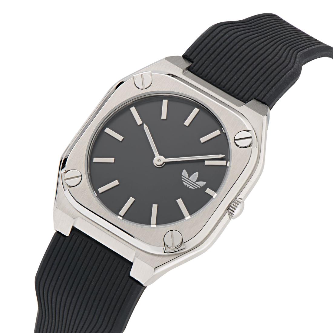 Adidas Originals City Tech Thin Unisex Black 39 mm Dial Analog Watch AOFH24002