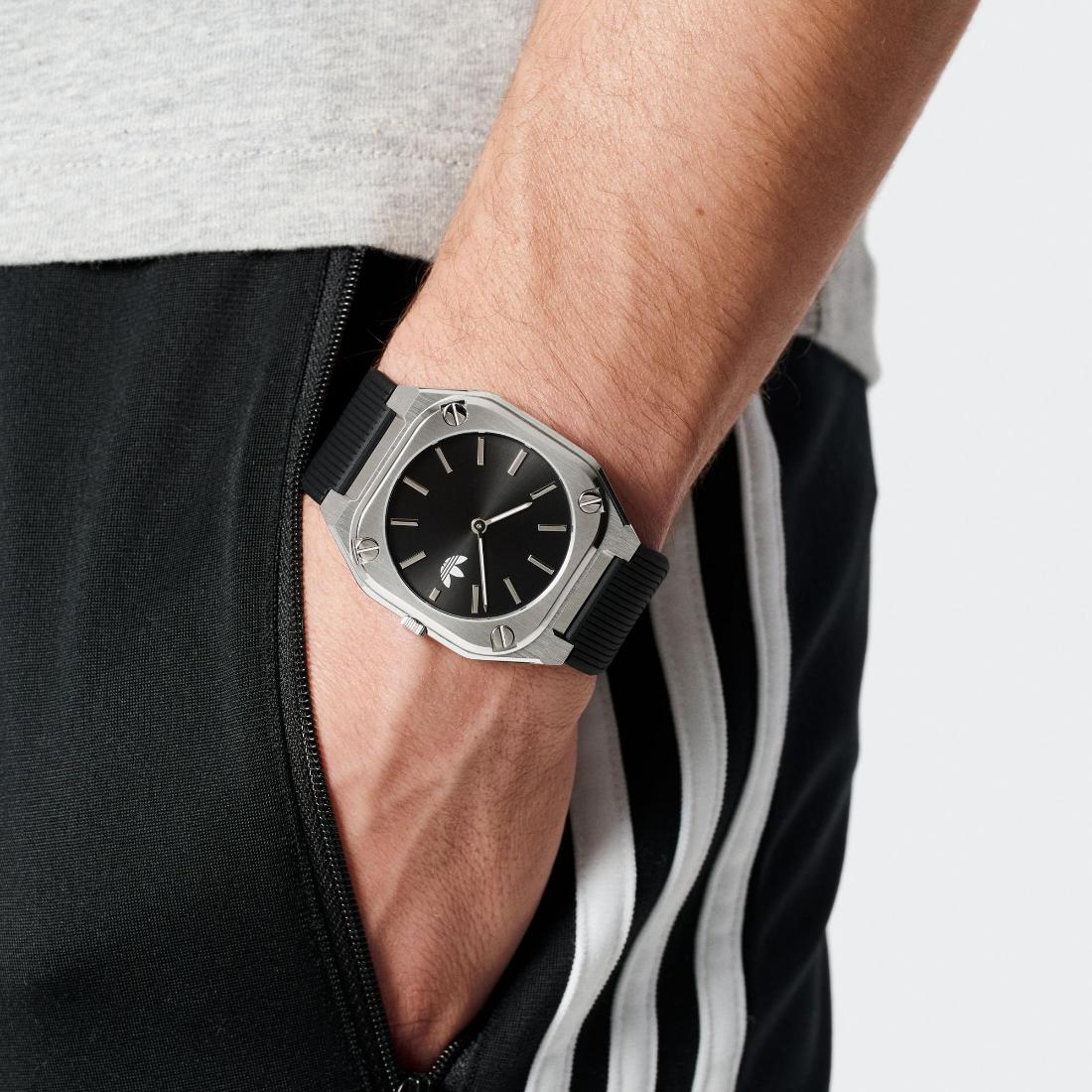 Adidas Originals City Tech Thin Unisex Black 39 mm Dial Analog Watch AOFH24002