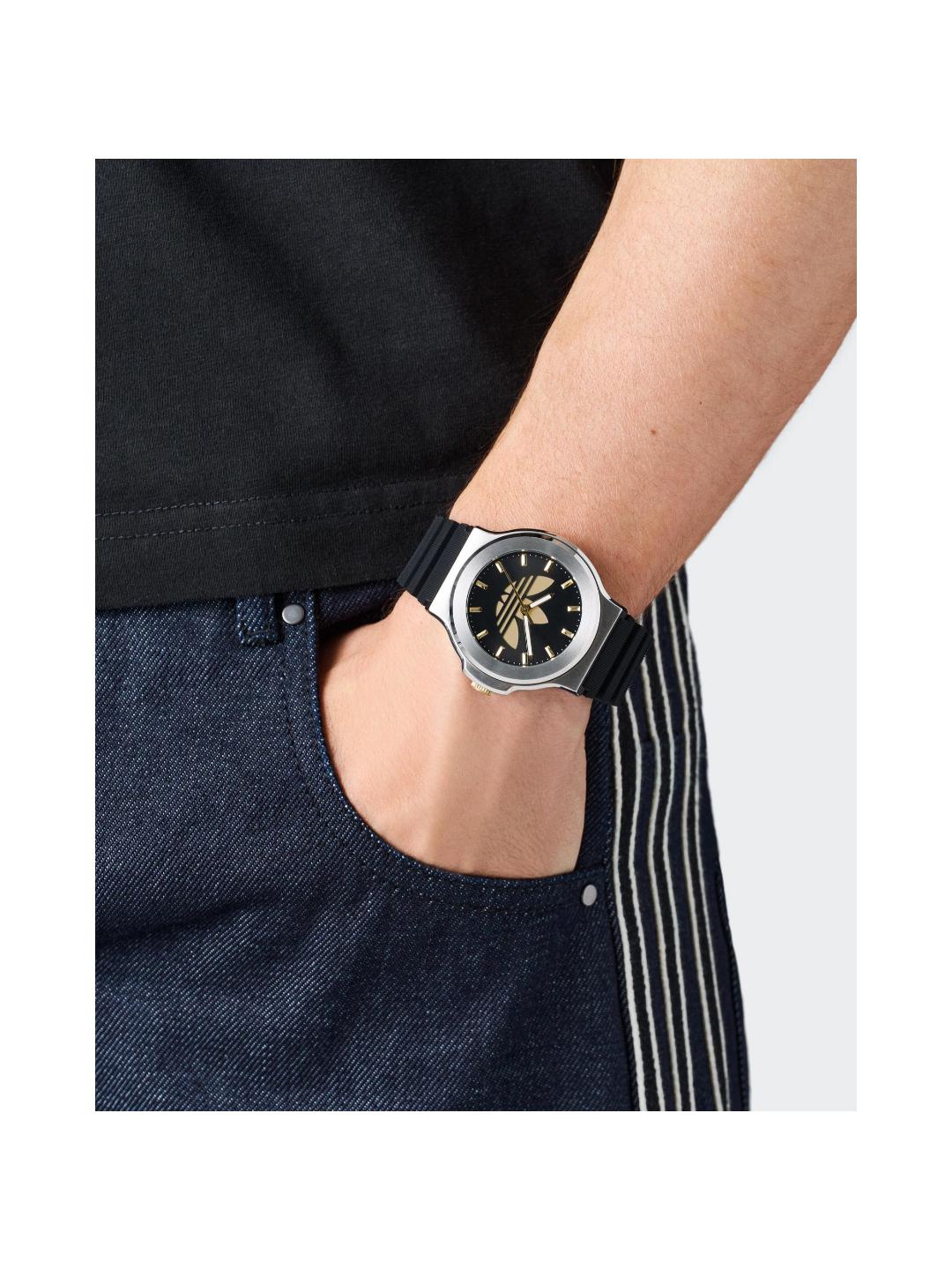 Adidas Originals AO Fashion Unisex 41 mm Black Dial Analog Watch AOFH25503