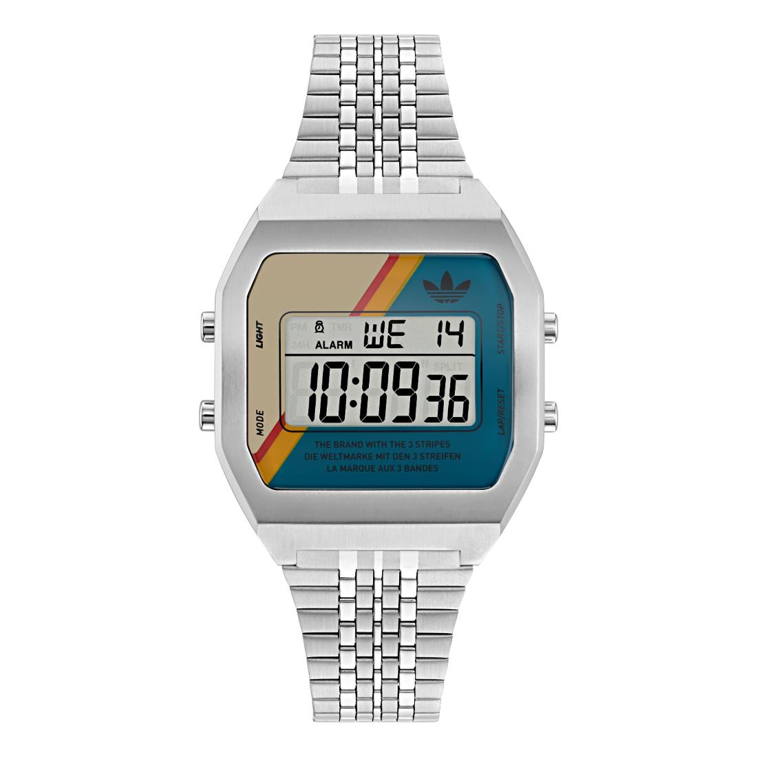 Adidas Originals Digital Two Unisex Multicolor 36 mm Dial Digital Watch AOST23556