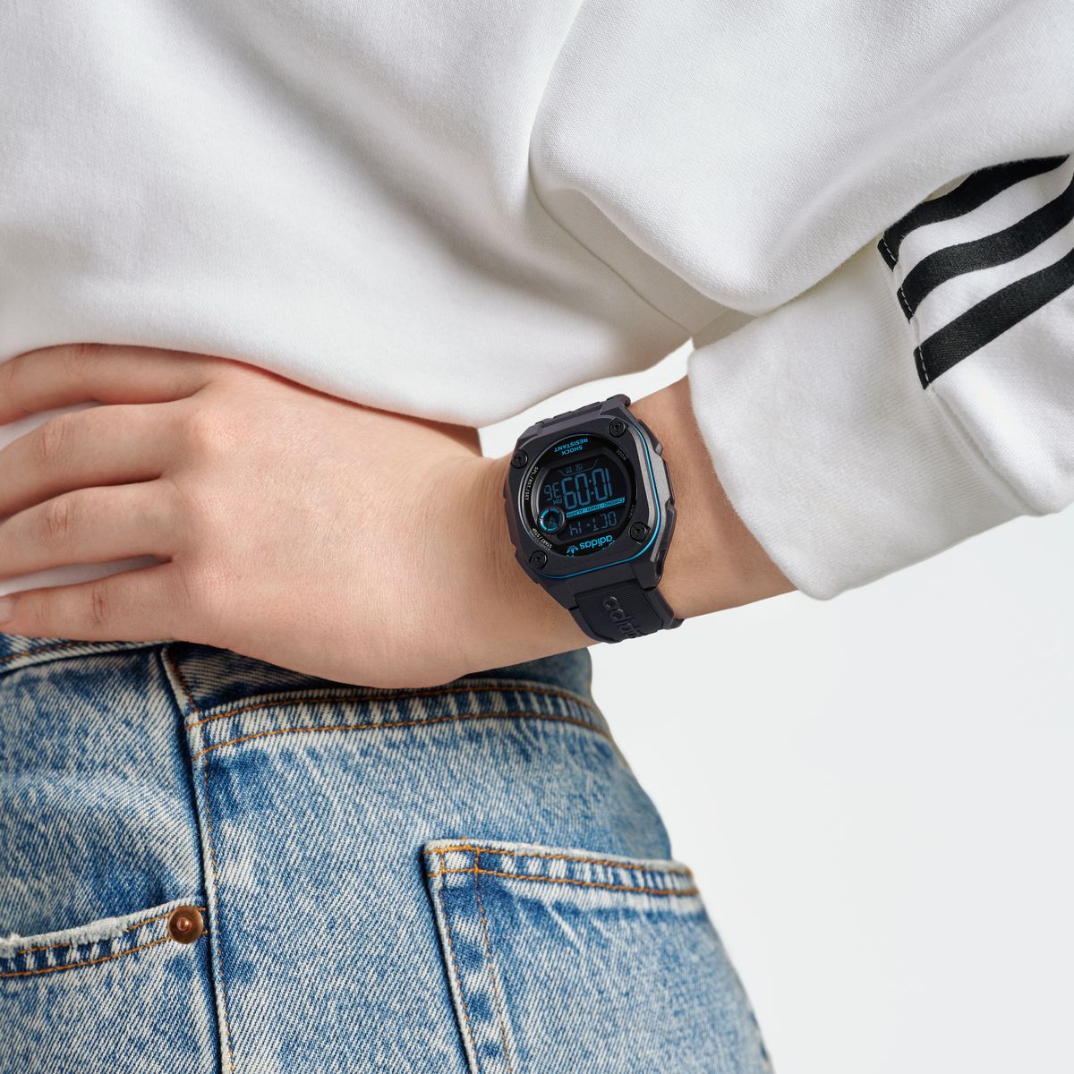 Adidas Originals Digital Neg Display Dial Unisex Digital Watch AOST23571