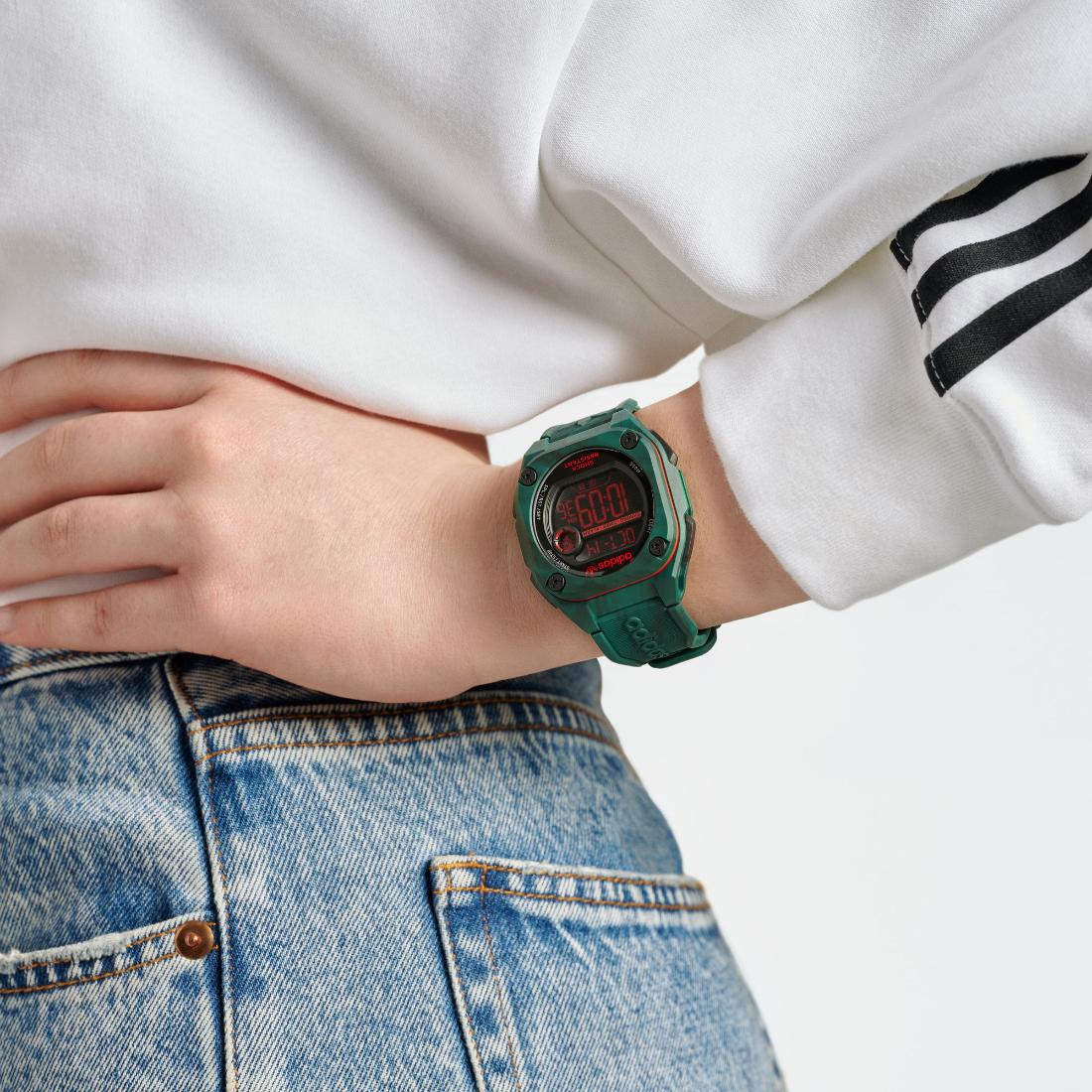 Adidas Originals City Tech Two Grfx Unisex Black 45 mm Dial Digital Watch AOST23573