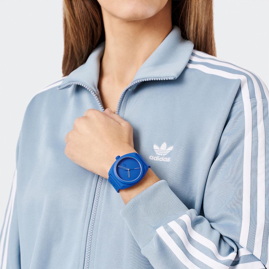 Adidas Originals Project Three Unisex Blue 42 mm Dial Analog Watch AOST24052