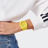 Adidas Originals Yellow Dial Unisex Analog Watch AOST24054
