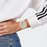 Adidas Originals Project Three Unisex Beige 42 mm Dial Analog Watch AOST24055