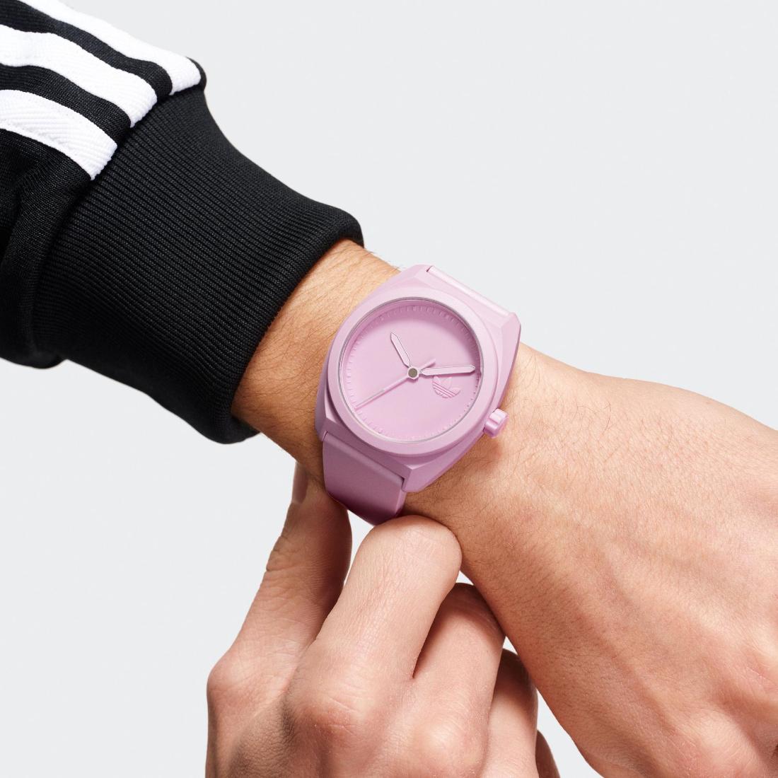 Adidas Originals Project Three Unisex Pink 42 mm Dial Analog Watch AOST24056