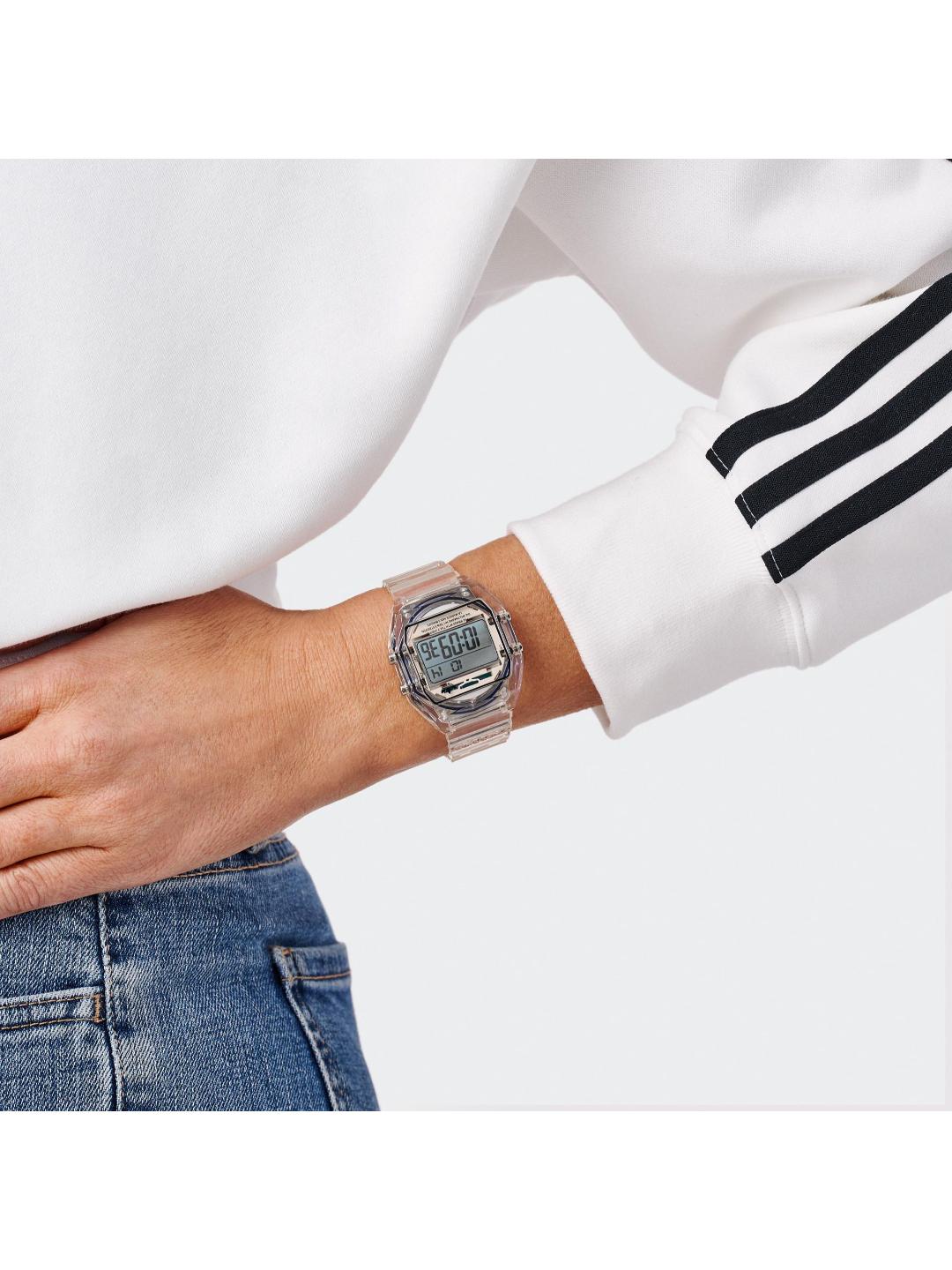 Adidas Originals AO Street Unisex 36 mm Grey Dial Digital Watch AOST24061