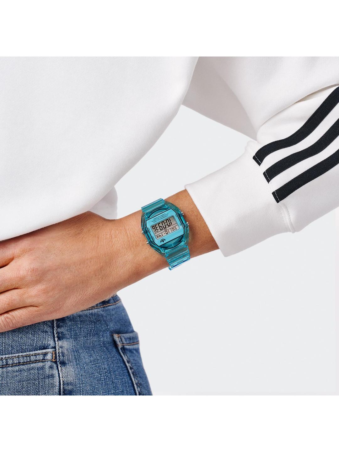 Adidas Originals AO Street Unisex 36 mm Blue Dial Digital Watch AOST24065
