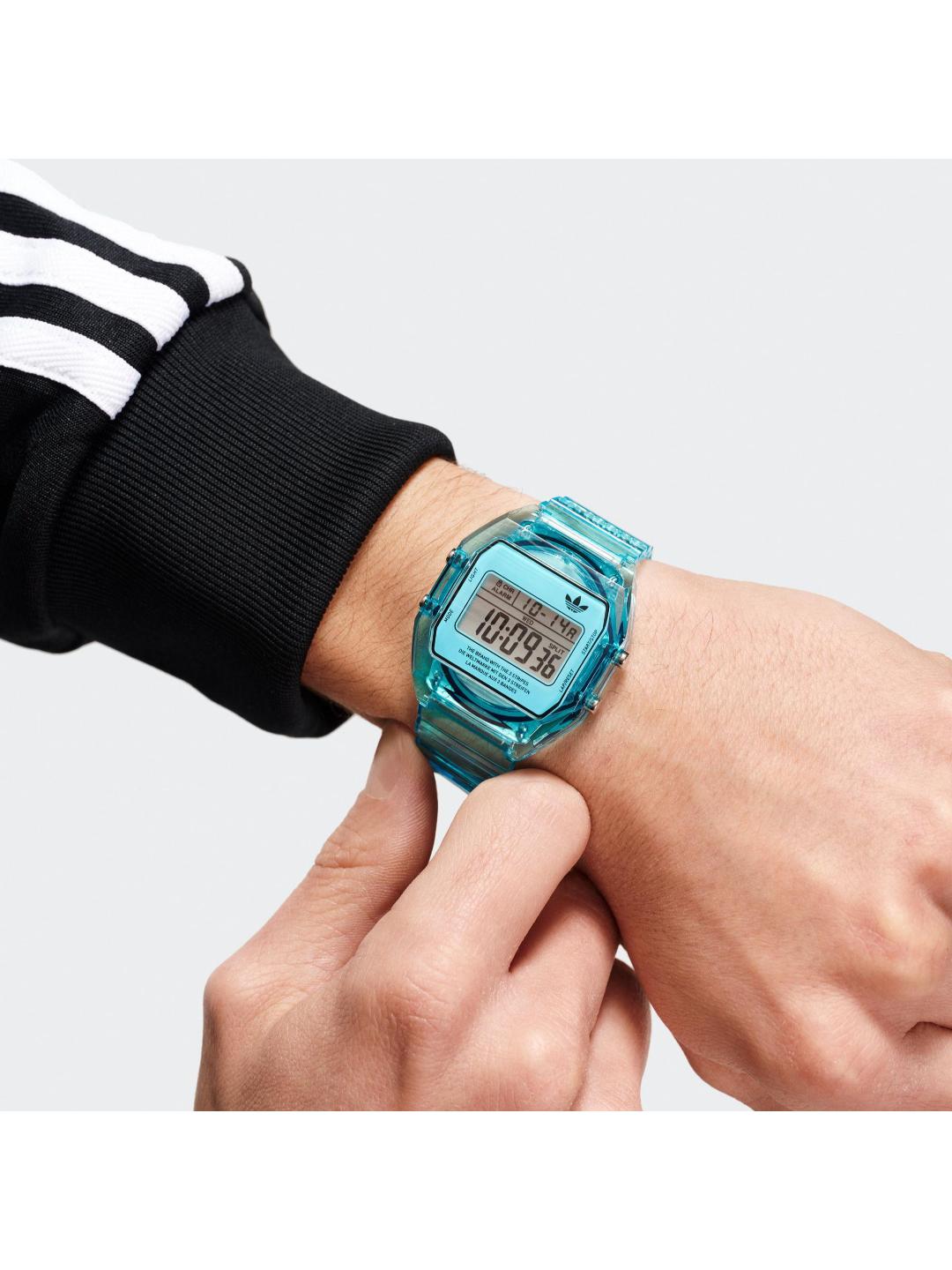 Adidas Originals AO Street Unisex 36 mm Blue Dial Digital Watch AOST24065