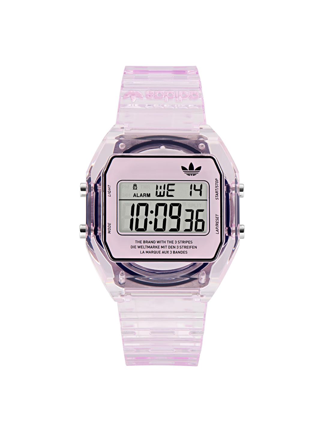 Adidas Originals AO Street Unisex 36 mm Pink Dial Digital Watch AOST24066