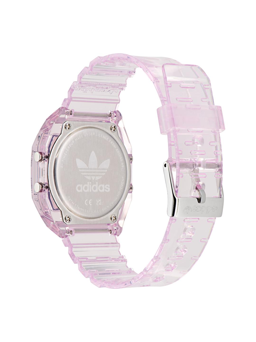 Adidas Originals AO Street Unisex 36 mm Pink Dial Digital Watch AOST24066