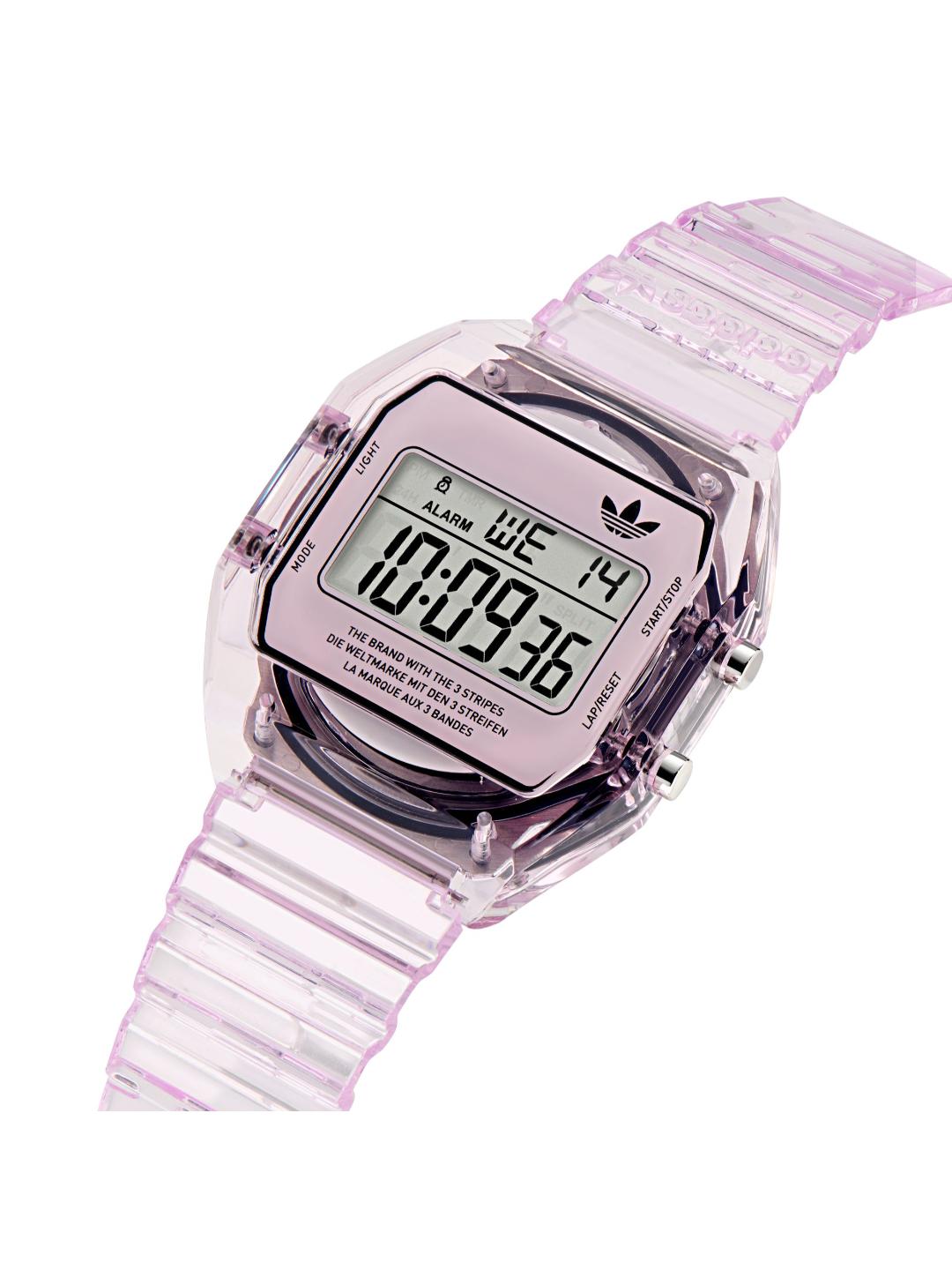 Adidas Originals AO Street Unisex 36 mm Pink Dial Digital Watch AOST24066
