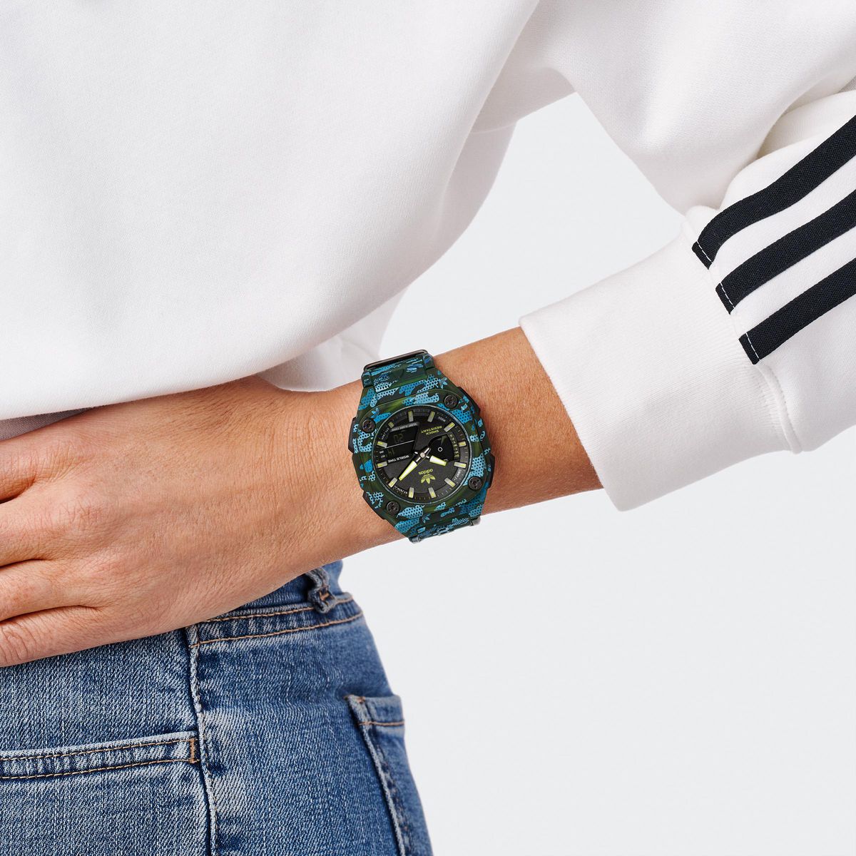 Adidas Originals Digital Neg Display Dial Unisex Ani Digi Watch AOST24075