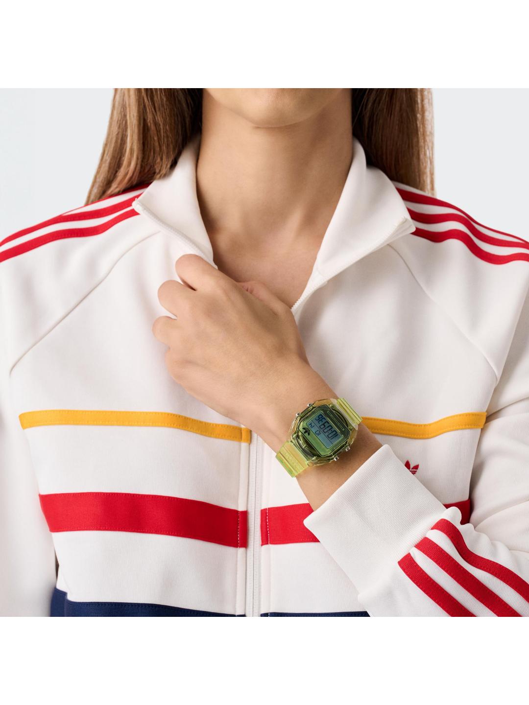 Adidas Originals AO Street Unisex 36 mm Grey Dial Digital Watch AOST25538