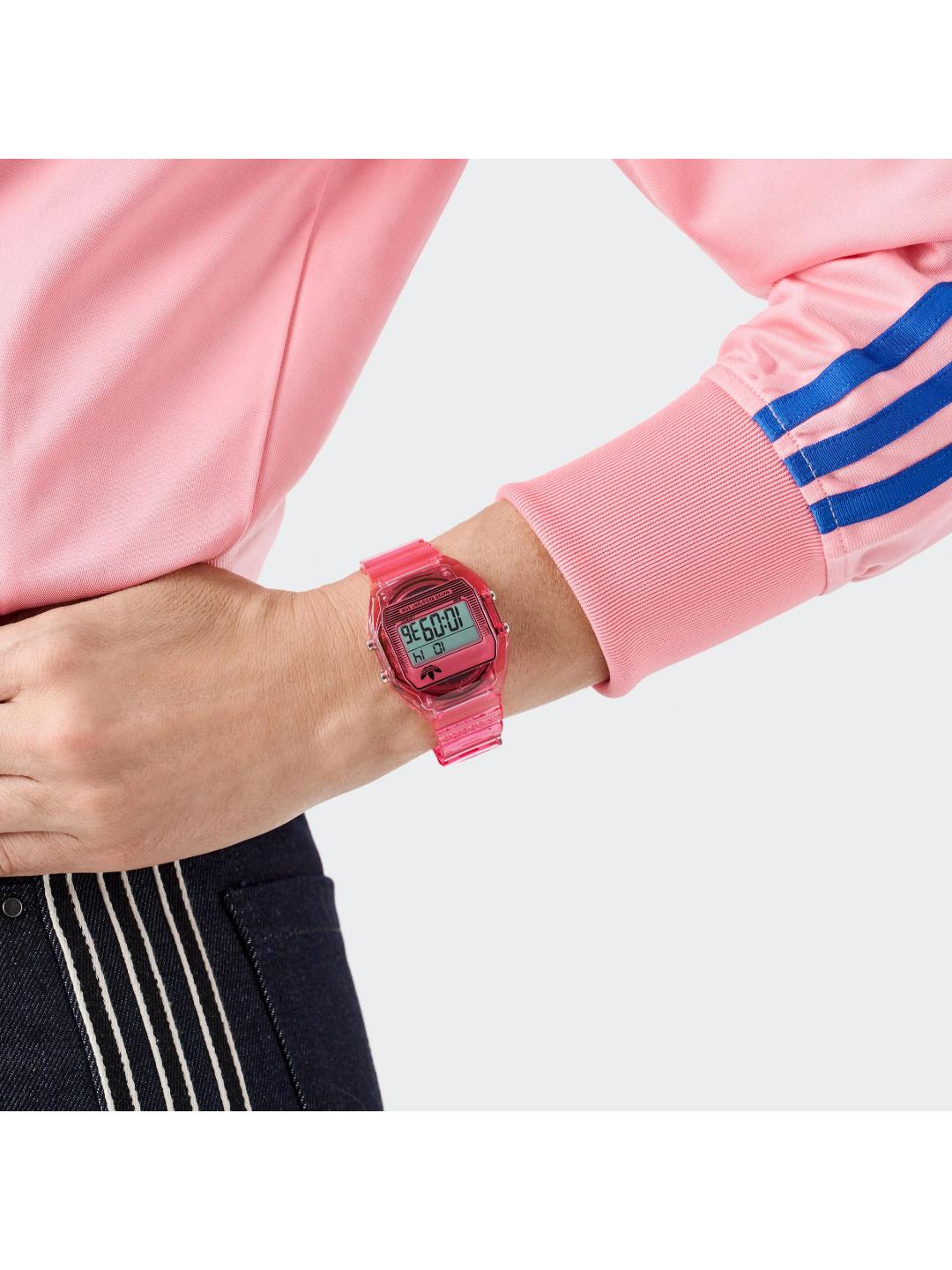Adidas Originals AO Street Unisex 36 mm Grey Dial Digital Watch AOST25540