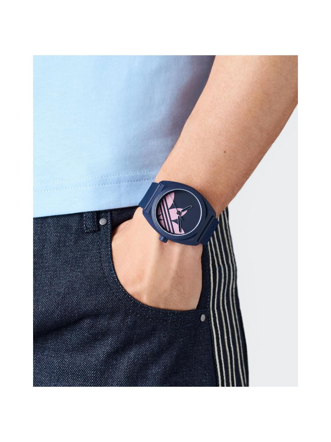 Adidas Originals AO Street Unisex 42 mm Blue Dial Analog Watch AOST25545