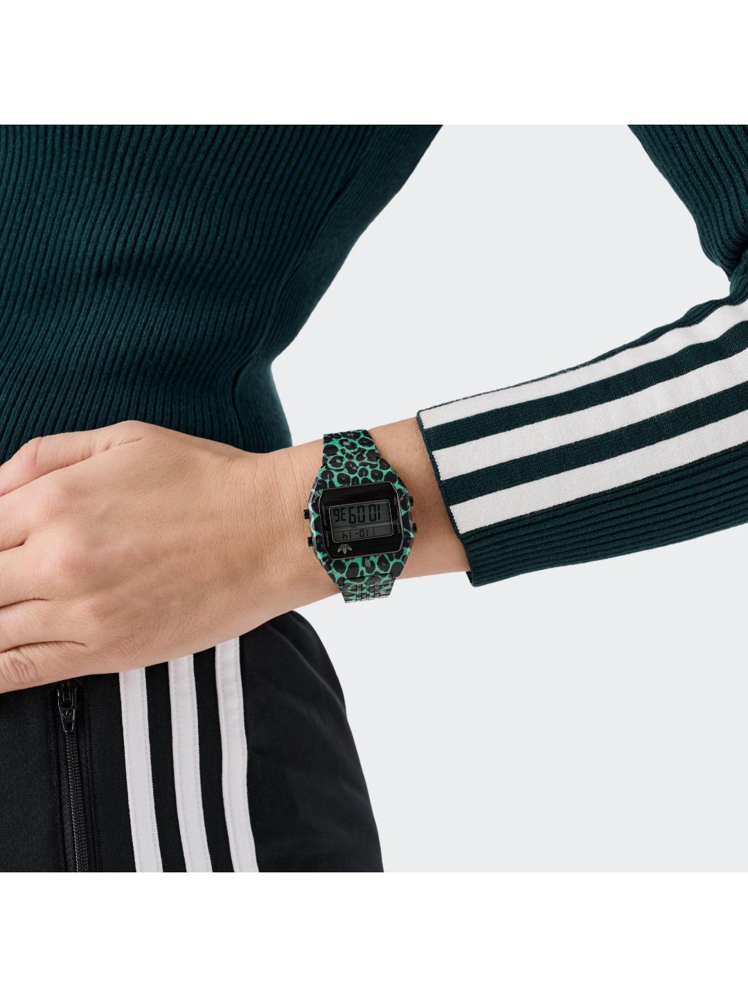 Adidas Originals AO Street Unisex 36 mm Grey Dial Digital Watch AOST26031