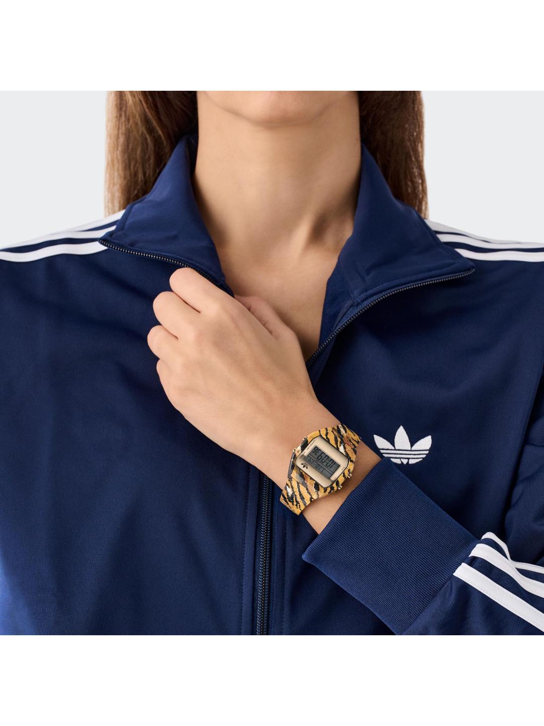 Adidas Originals AO Street Unisex 36 mm Grey Dial Digital Watch AOST26033